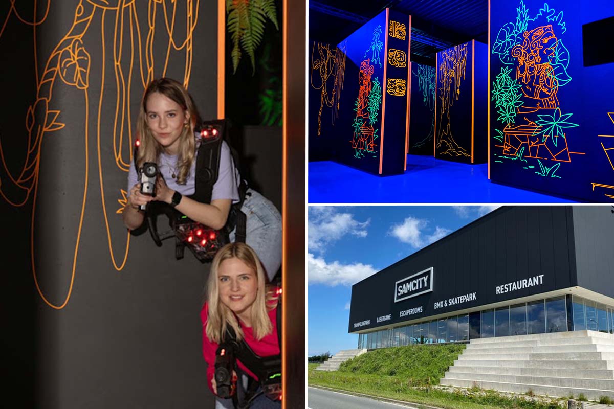 1 heat lasergamen bij Samcity