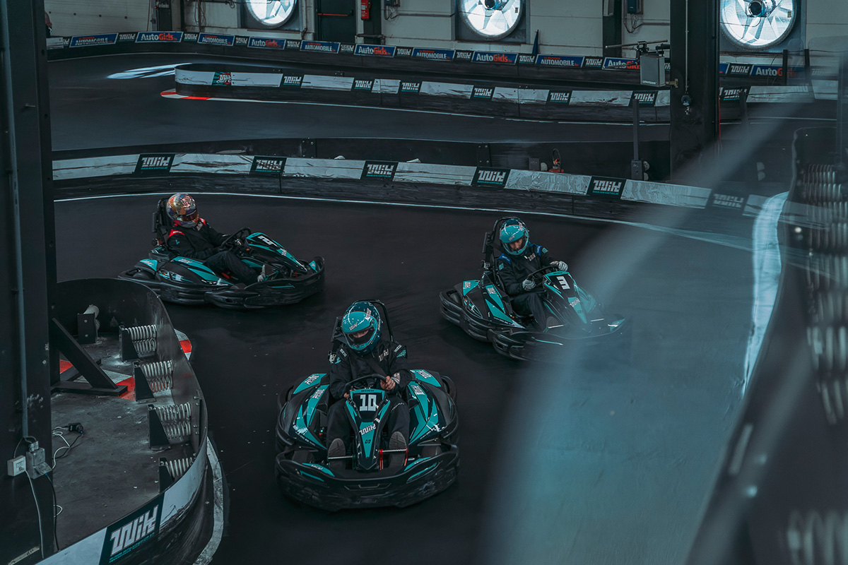 1 sessie karten, inclusief membercard bij Wavre Indoor Karting