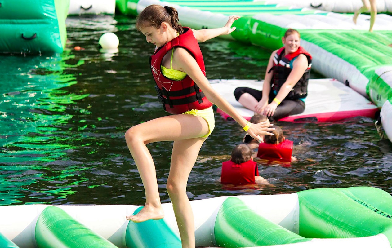 1 uur Aquapark bij Waterskicentrum de Kempervennen