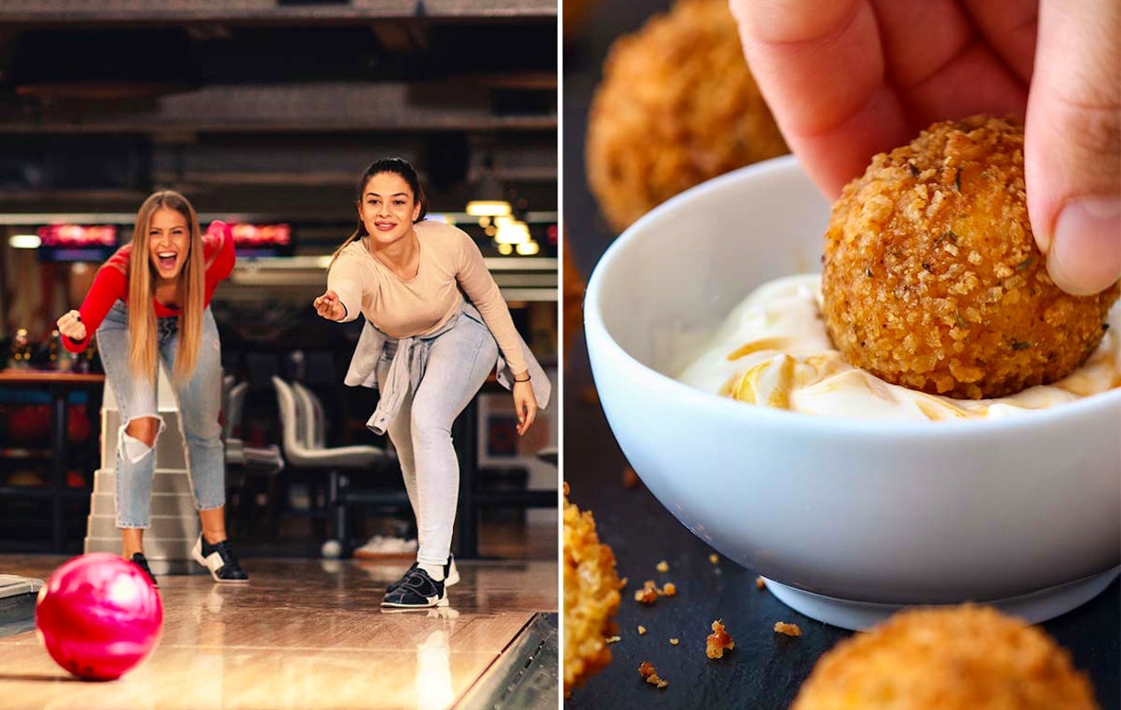 1 uur bowlen + portie bitterballen bij Bowling Menken