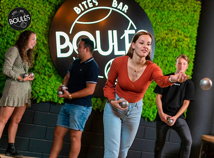 1 uur jeu de boules bij BoulesBitesBar Rotterdam