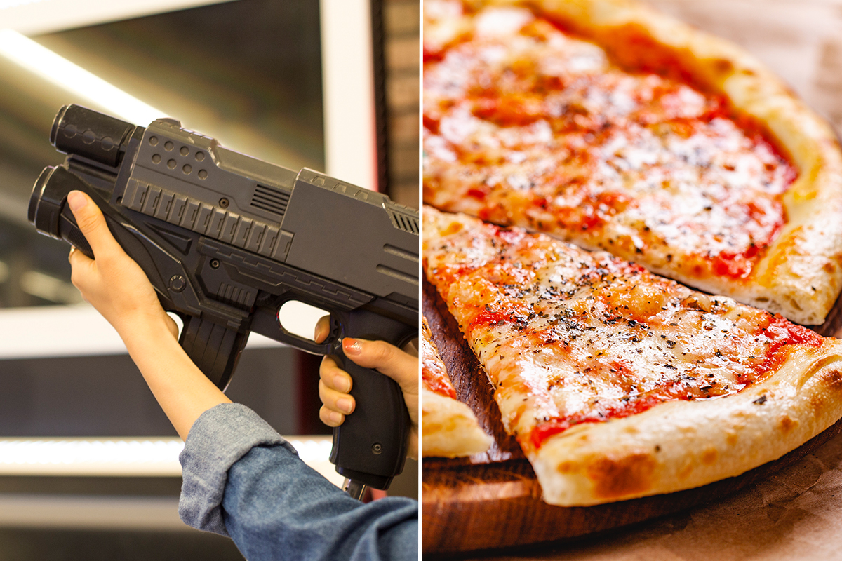 1 uur lasergame + pizza bij Paintball Emmen