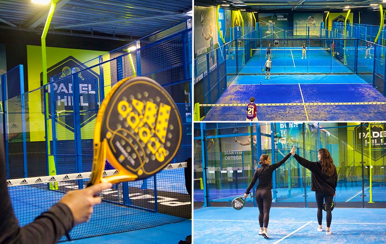 1 of 1,5 uur padellen voor 4 personen bij Padelhill Hillegom