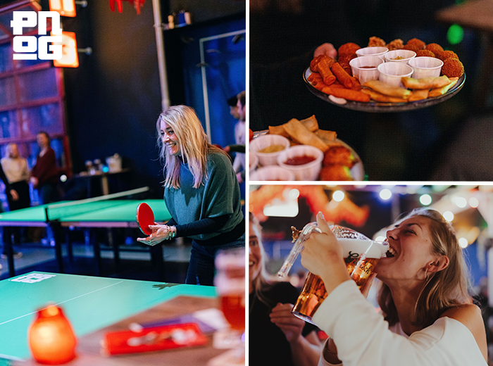 1 uur pinpongen evt. pitcher bier en snacks bij Pong House of Ping