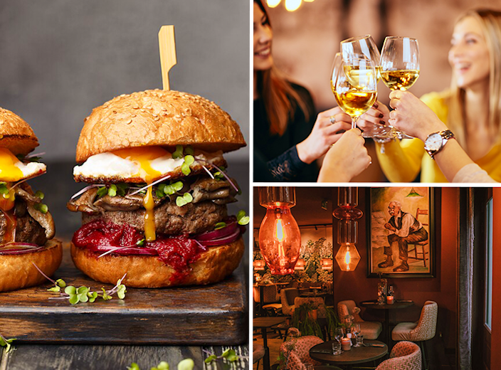 2-gangen keuzemenu bij Black & Blue in hartje Amsterdam