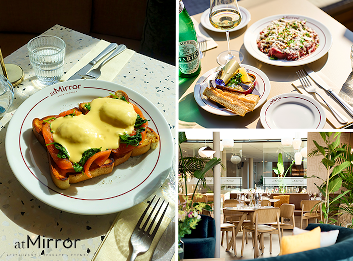 3-gangen keuzelunch bij atMirror Monnickendam