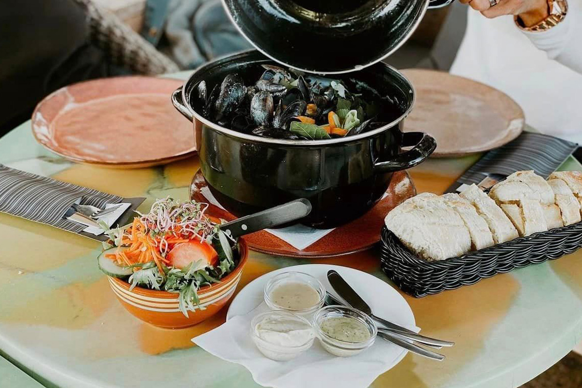 2-gangen mosseldiner bij Eiland van ome Nick