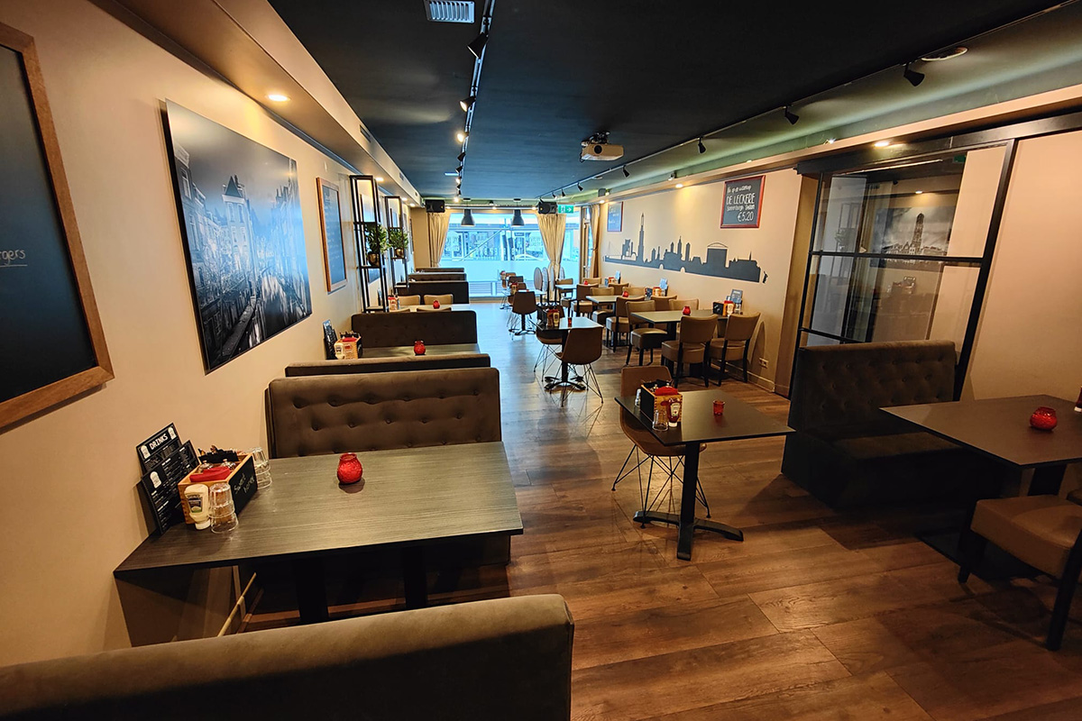 2-gangen (vegan) burgermenu bij Burger Masters 