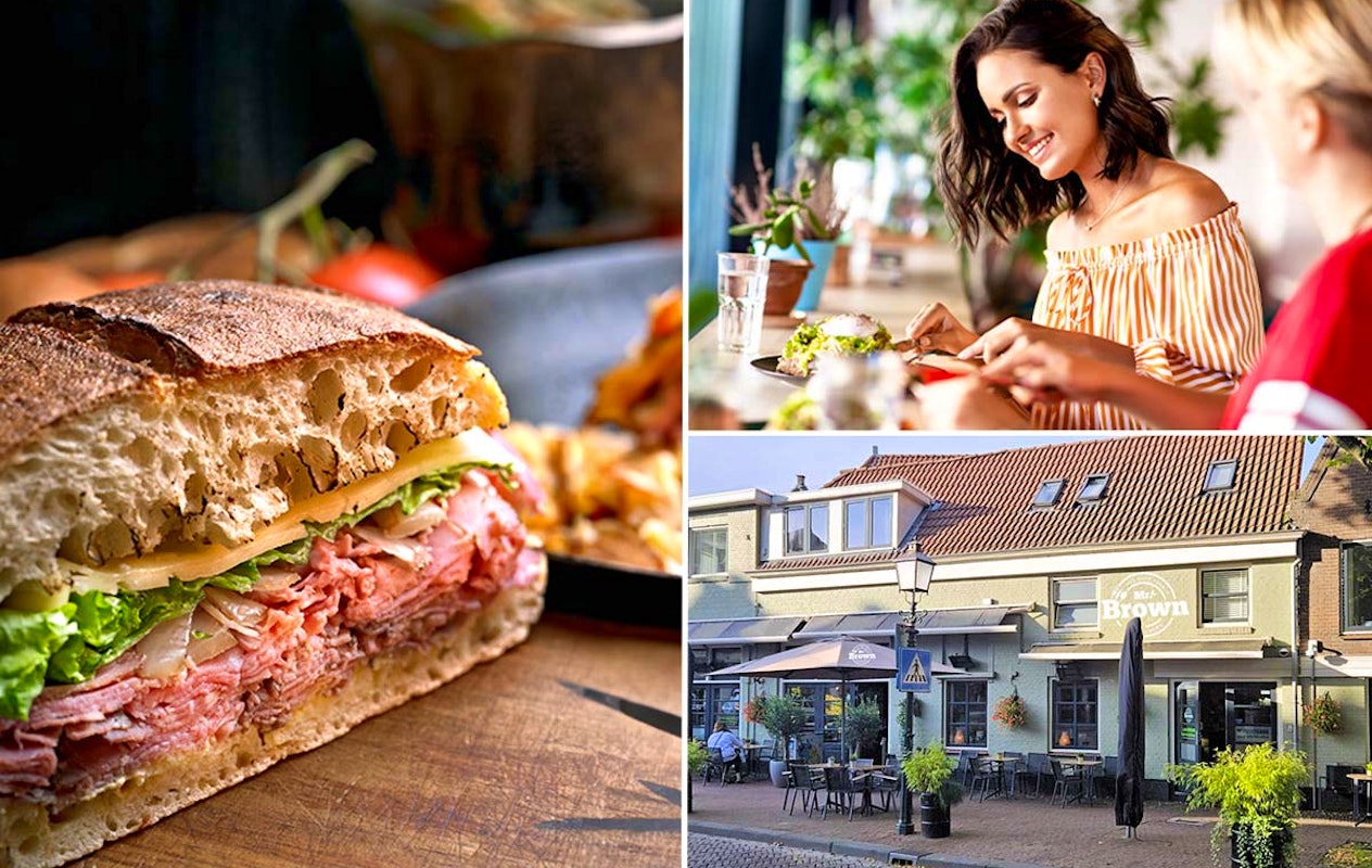 2-gangen keuzelunch bij Mr. Brown