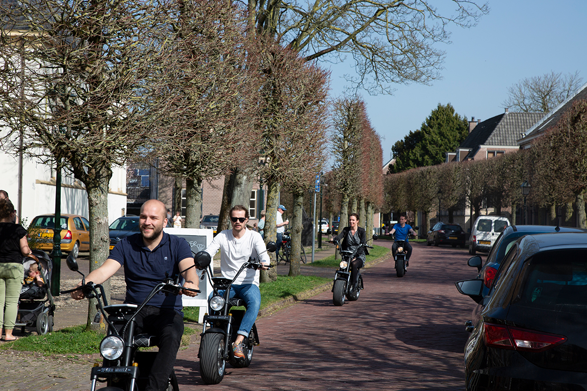 2 of 4 uur durende E-Chopper tocht door de Betuwe