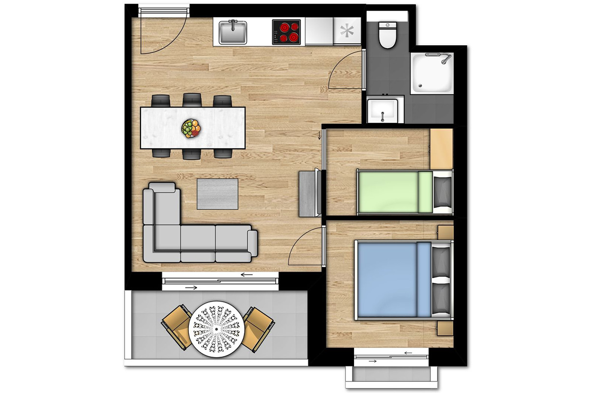 2 overnachtingen bij Holiday Suites Nieuwpoort (5 personen)