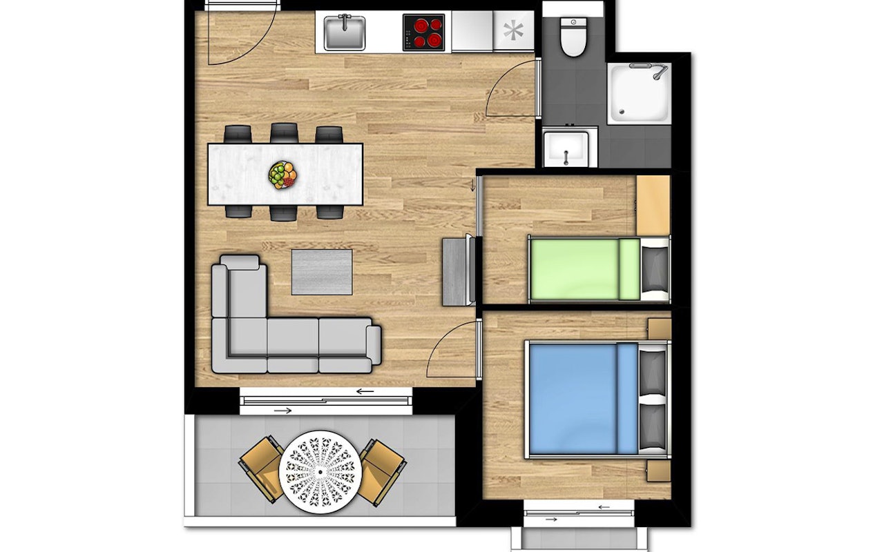 2 overnachtingen bij Holiday Suites Nieuwpoort (5 personen)