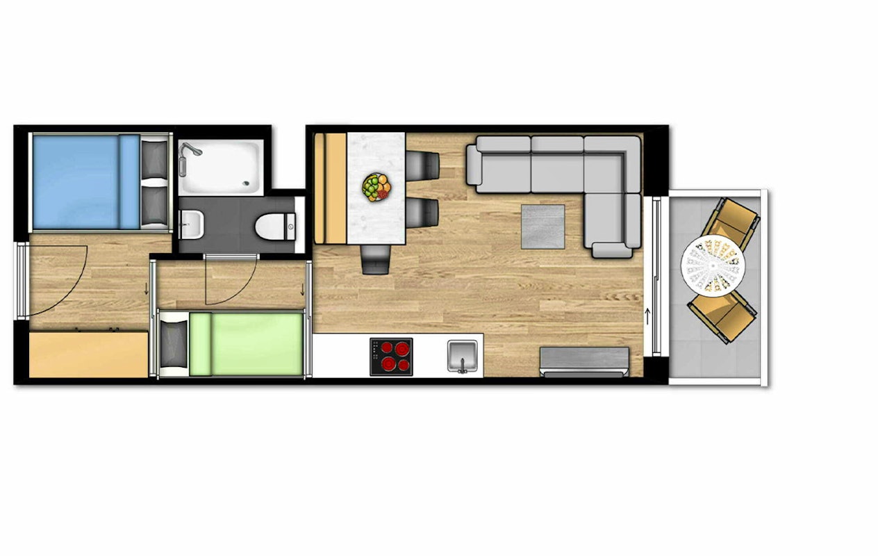 2 overnachtingen bij Holiday Suites Westende (5 personen)