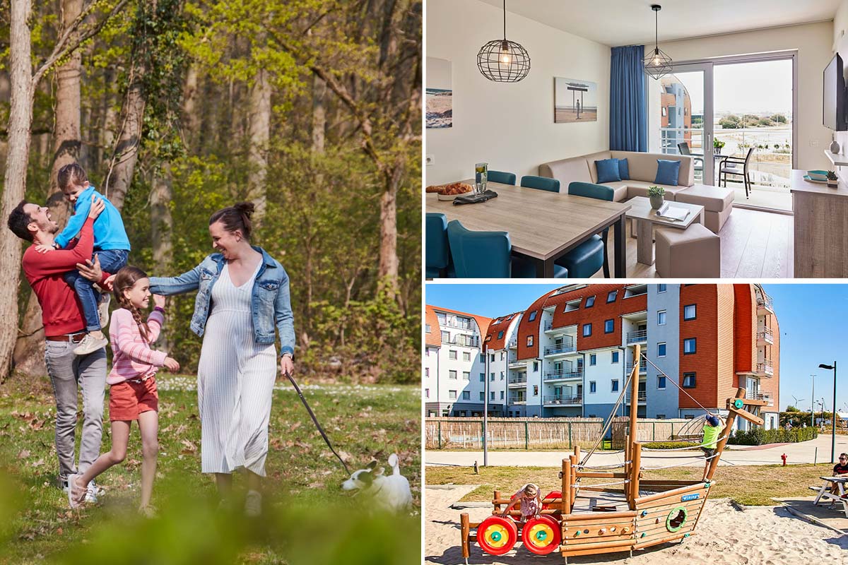 2 overnachtingen bij Holiday Suites Zeebrugge (5 personen)