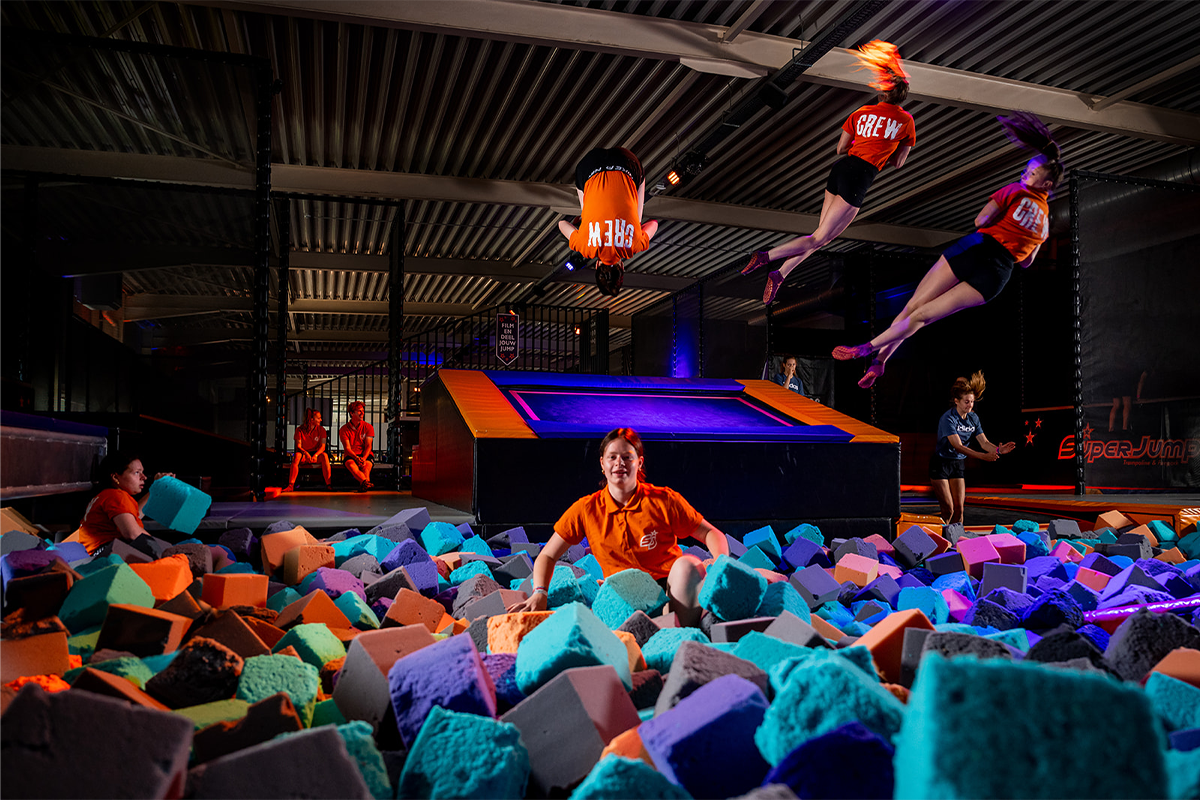 2 uur jumpen of 60 min. jumpen + 60 min. arcade bij SuperJump