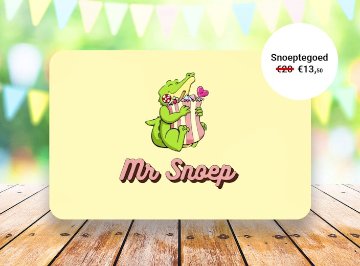 €20 snoep tegoed bij Mr Snoep