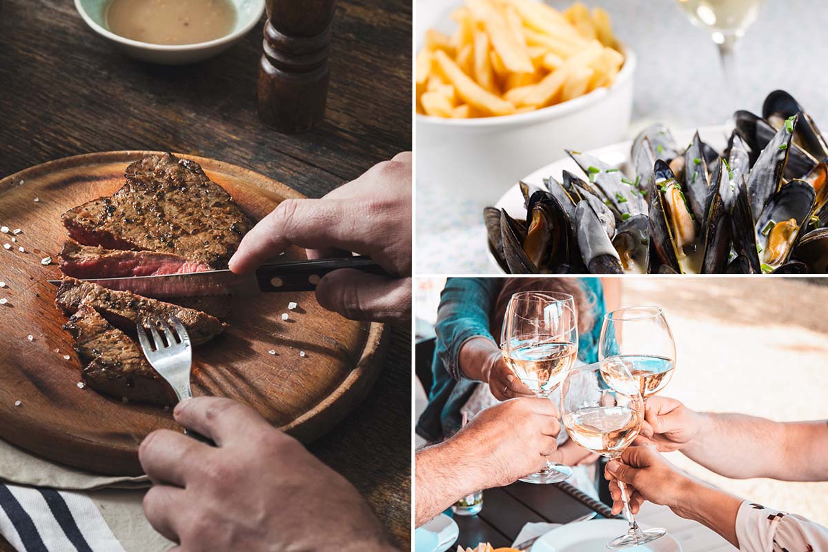 3-gangen menu, inclusief onbeperkt drank bij De Lachende Koe