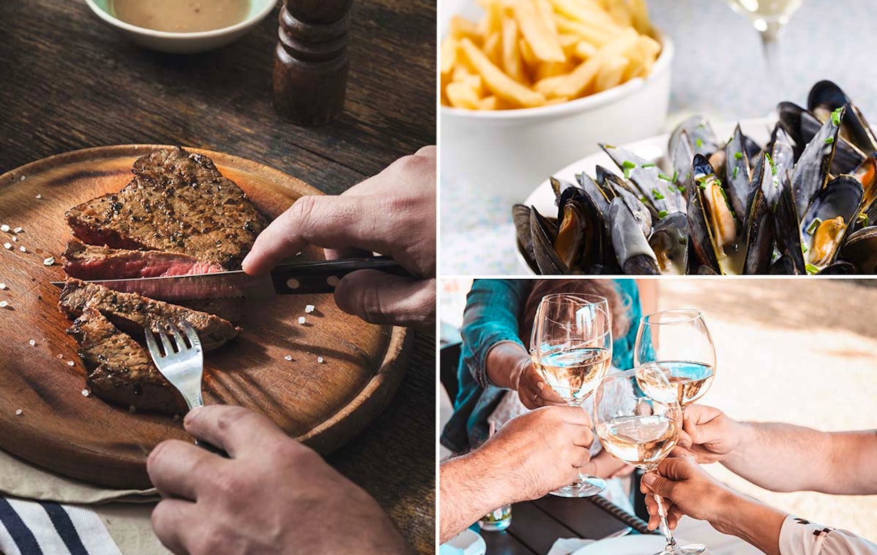 3-gangen menu, inclusief onbeperkt drank bij De Lachende Koe