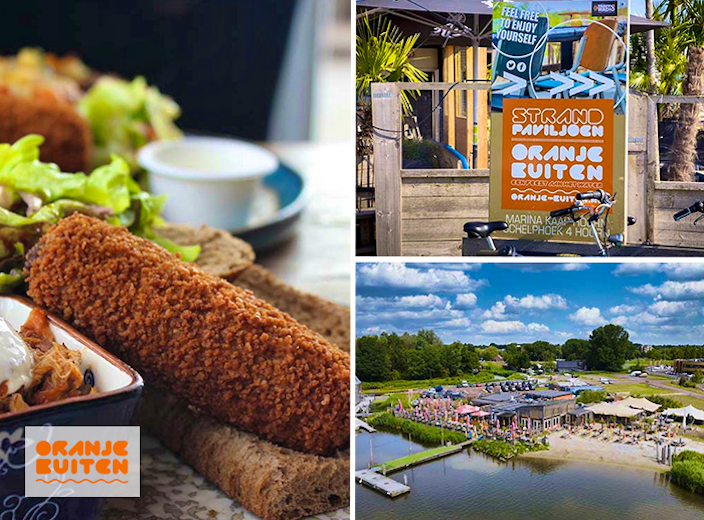 3-gangen keuzelunch bij Strandpaviljoen Oranje Buiten