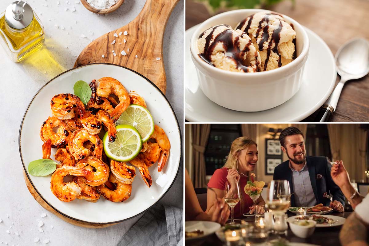 3-gangen keuzediner bij Scampi Sublime