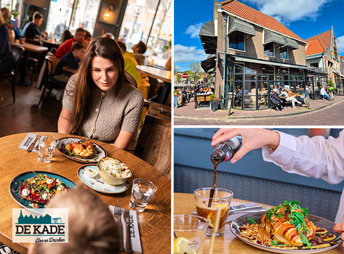Heerlijke 3-gangenlunch à la carte bij De Kade in Hoorn