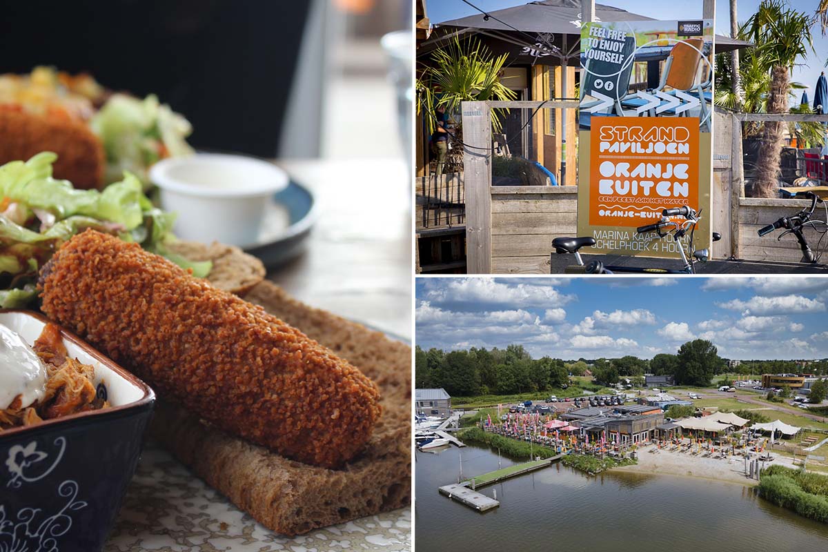 3-gangen keuzelunch bij Strandpaviljoen Oranje Buiten