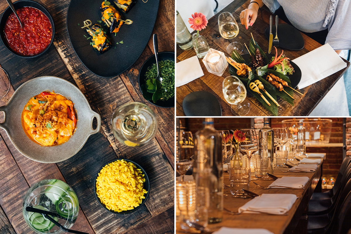 3-gangen menu bij Café Samabe Indonesian Kitchen