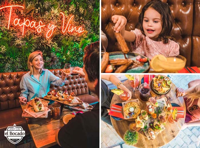 3-gangen tapas + limonade bij El Bocado (4 locaties)