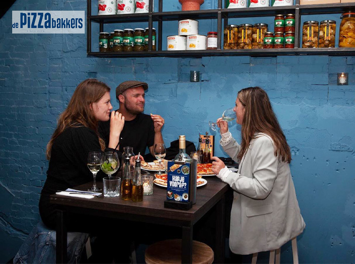 3-gangendiner naar keuze bij De Pizzabakkers