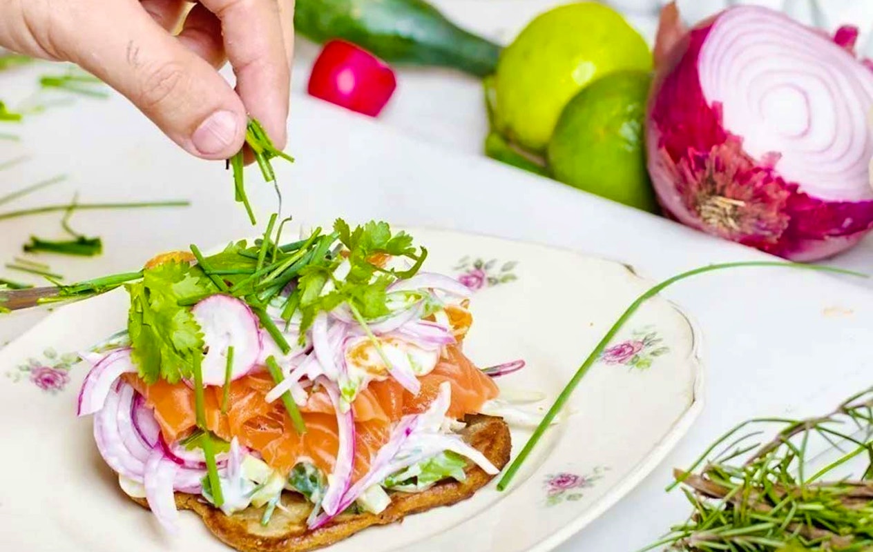3-gangendiner bij Stampeat Restaurants