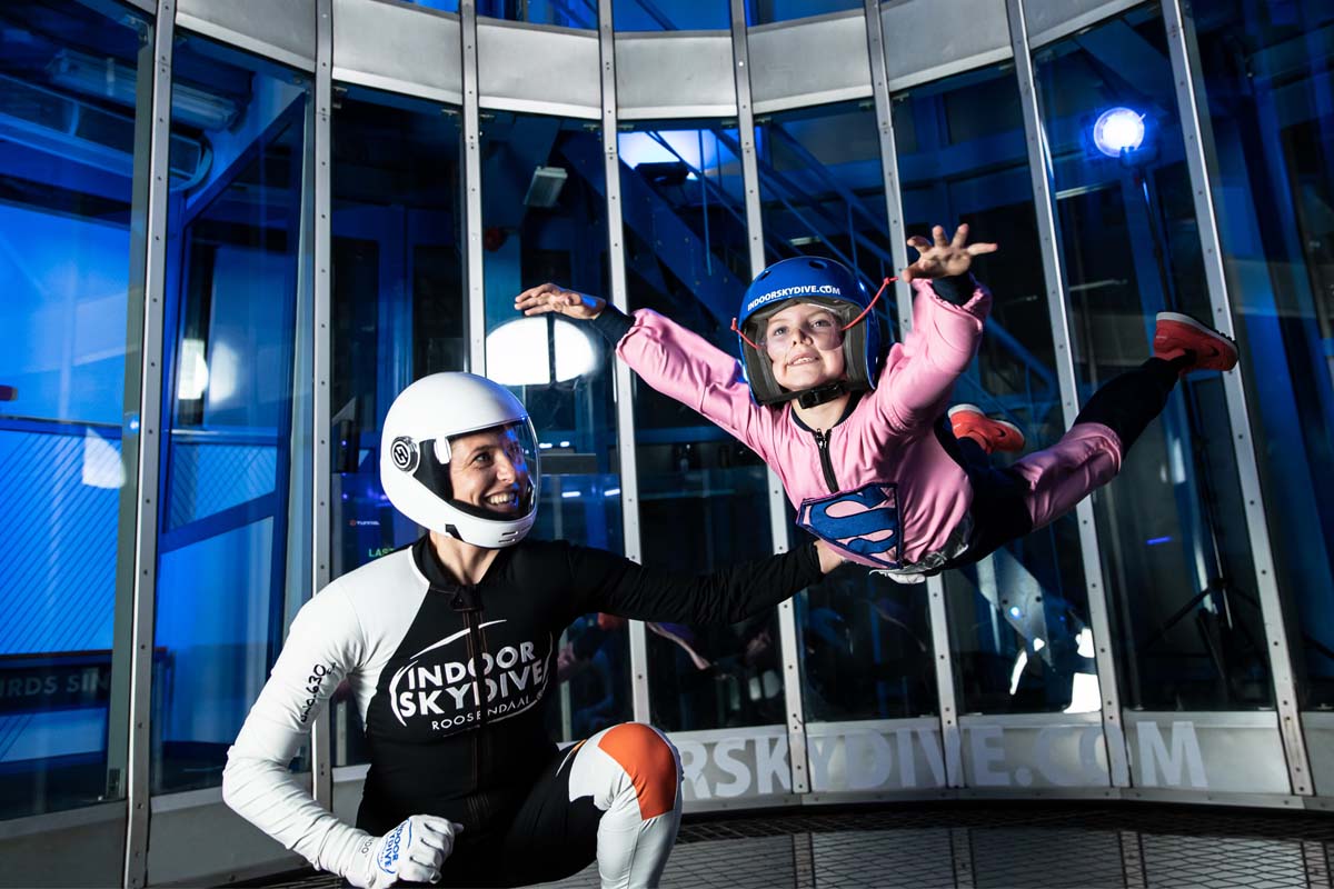 3 indoor skydive sessies bij Indoor Skydive Roosendaal