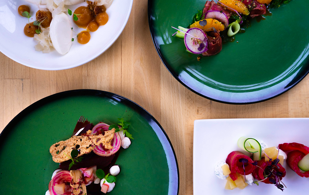 4-gangen keuzediner of menu van de chef bij Lab-44