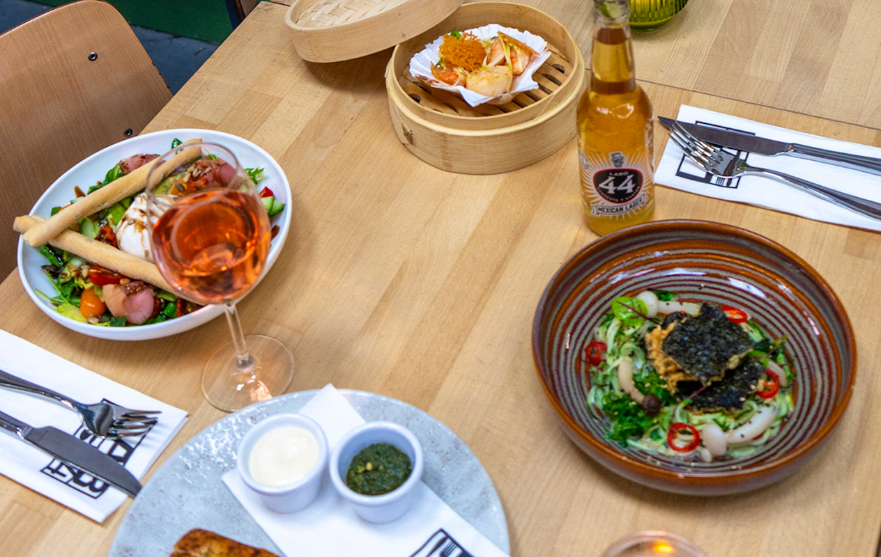 4-gangen keuzediner of menu van de chef bij Lab-44