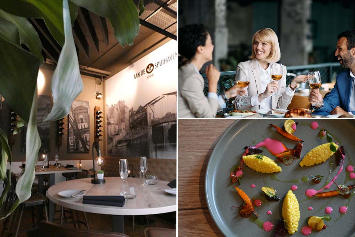 4-gangen diner + amuse bij Restaurant Aan de Spuihaven