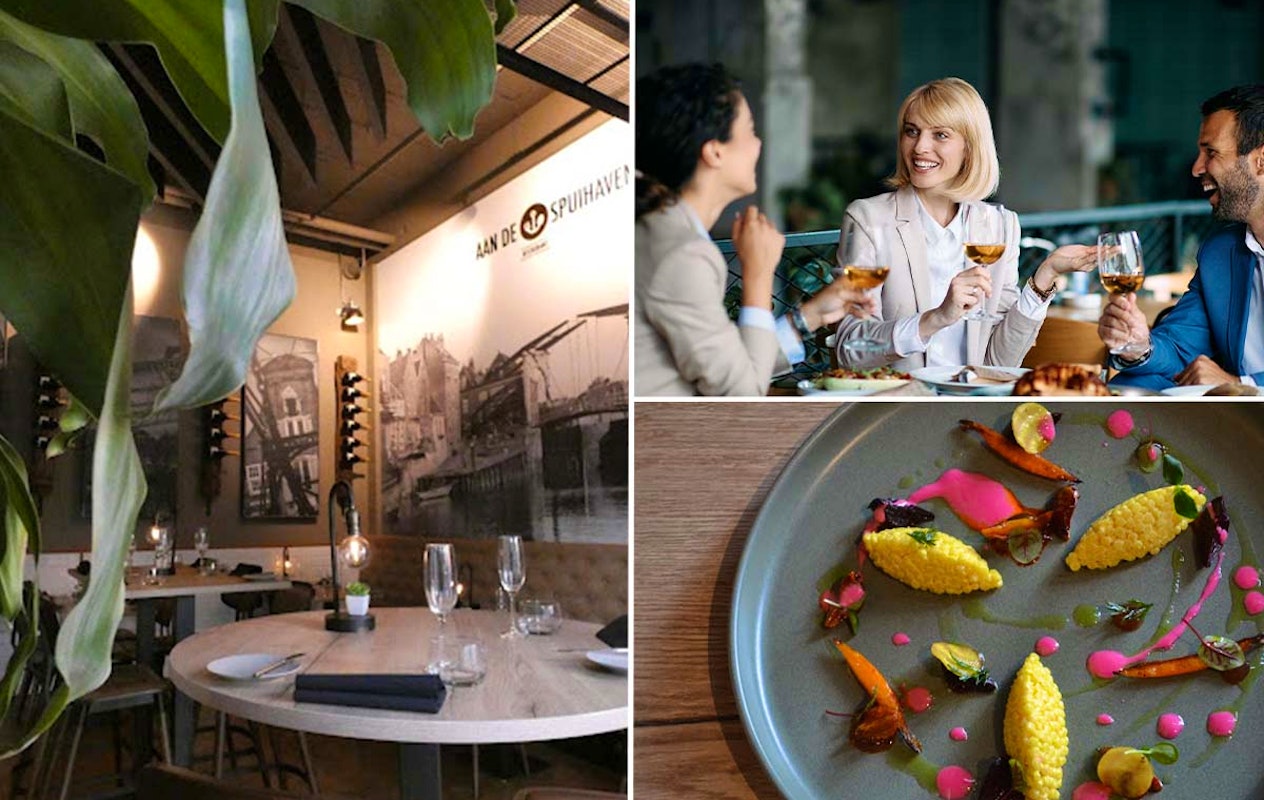 4-gangen diner + amuse bij Restaurant Aan de Spuihaven