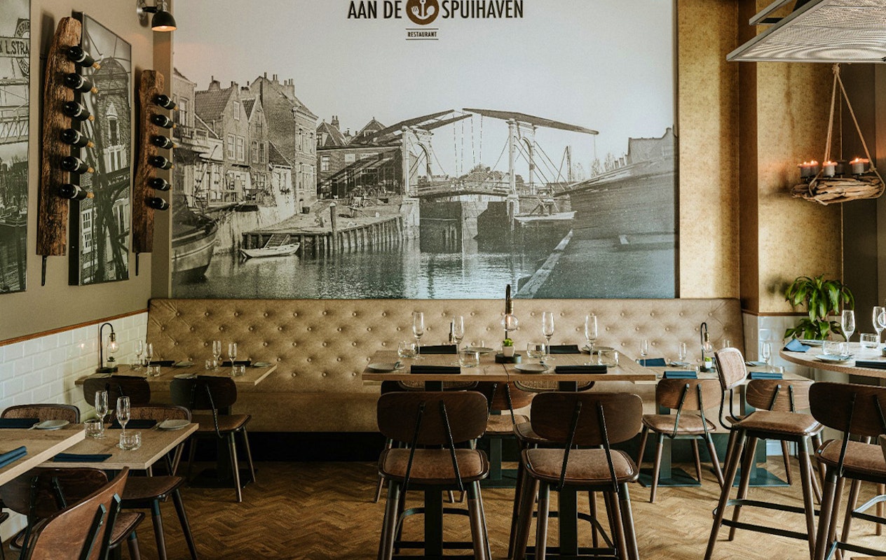 4-gangen diner + amuse bij Restaurant Aan de Spuihaven