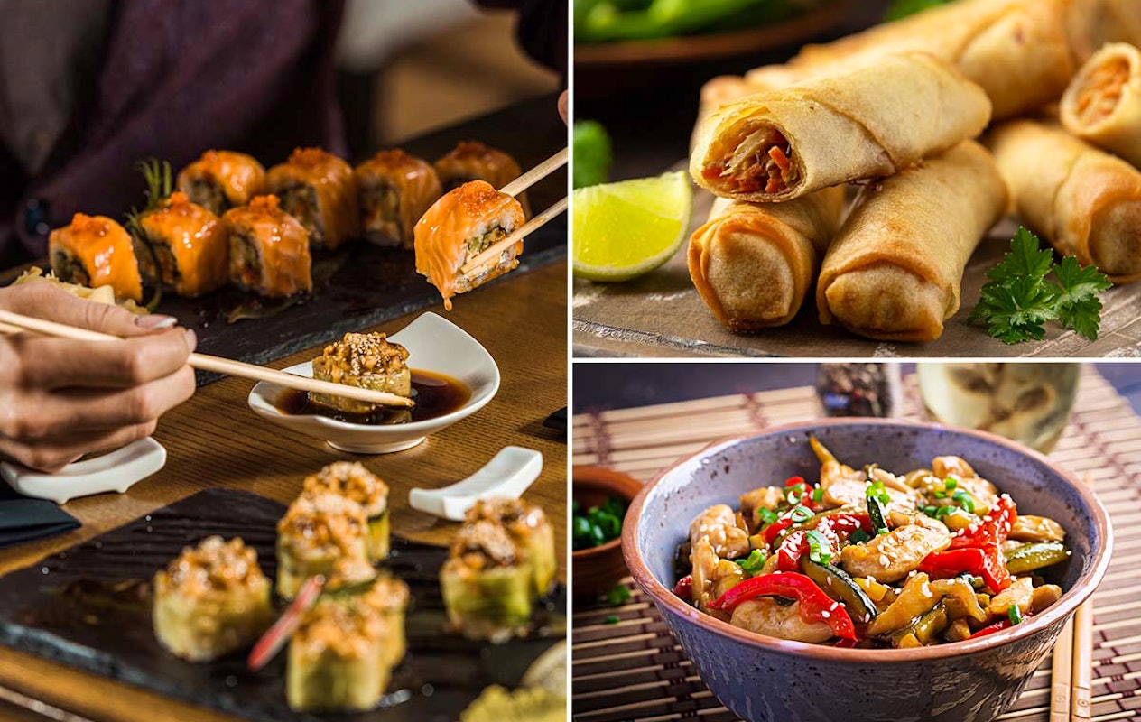 4-gangen keuzemenu sushi of wok bij YoYi Sushi & Grill