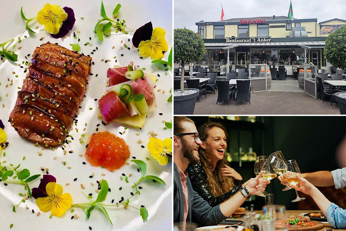 4-course dinner of your choice at 't Anker aan Zee