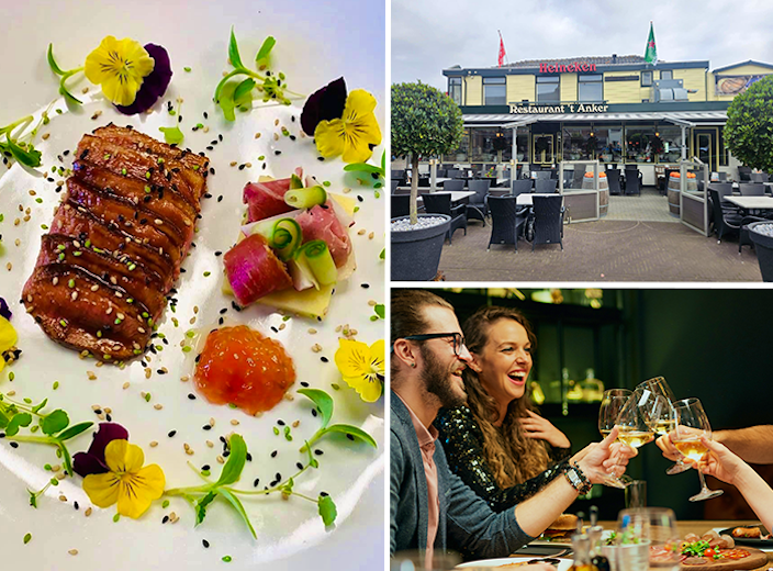 4-gangen keuzediner bij 't Anker aan Zee