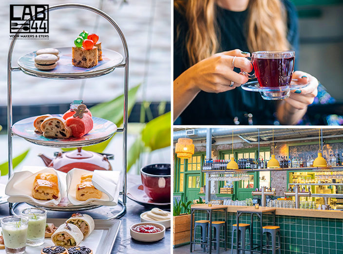 Luxe high tea + onbeperkt thee bij Lab-44 in Zaandam
