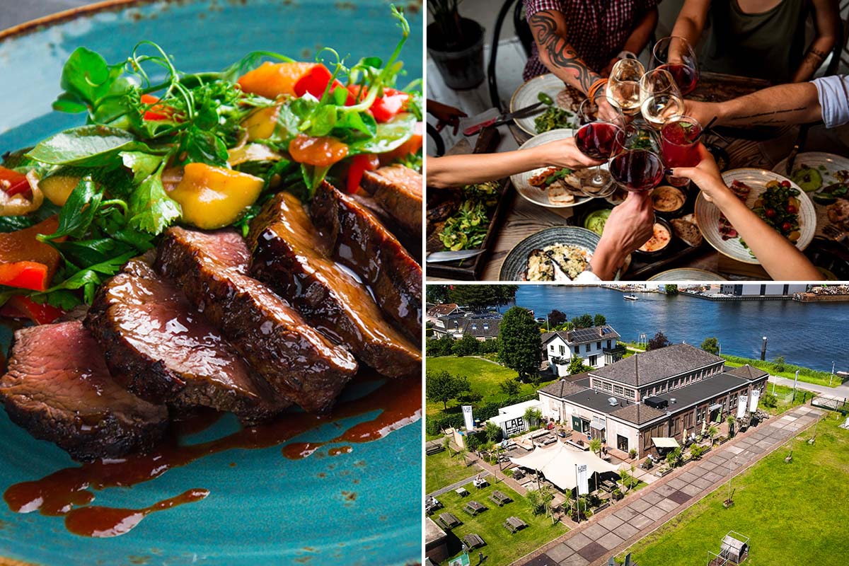 4-gangendiner bij Lab-44 in Zaandam