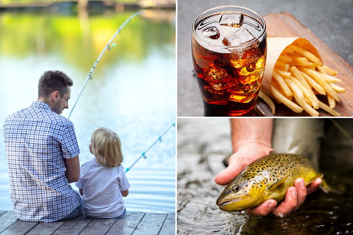 4 uur vissen + eventuele friet, snack & drankje bij Forelrivier Reuver
