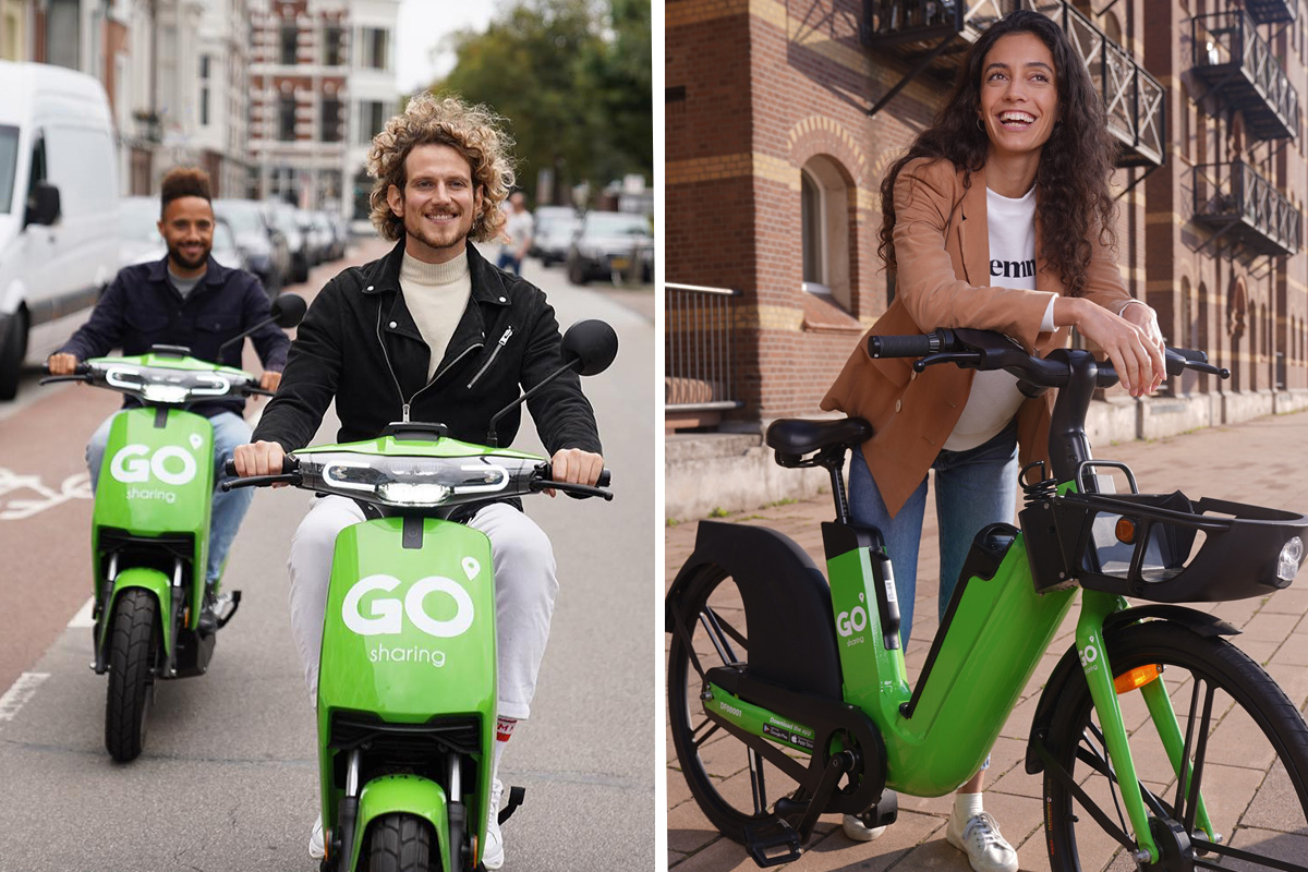 50 min e-scooter of 63 min e-bike via GO Sharing
