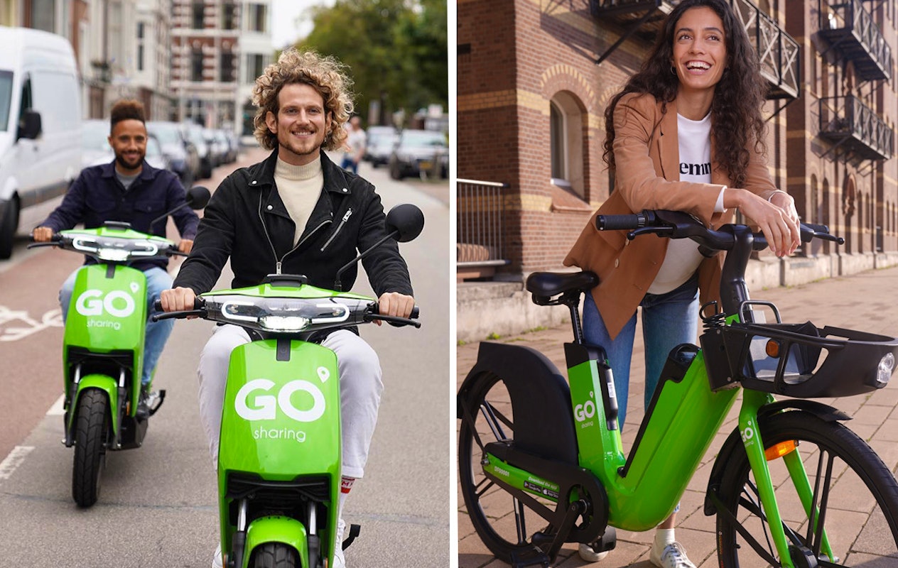 50 min e-scooter of 63 min e-bike via GO Sharing