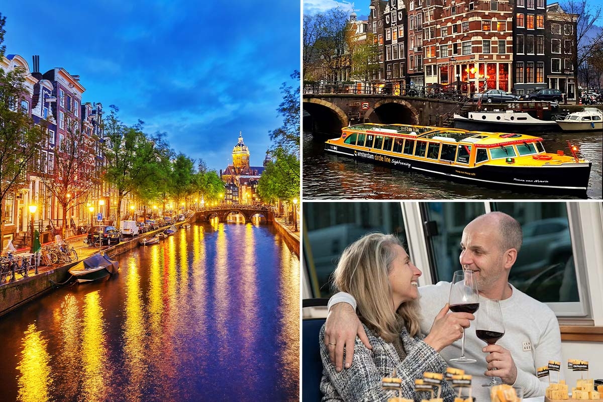 Rondvaart door Amsterdam met een kaas- en wijnproeverij