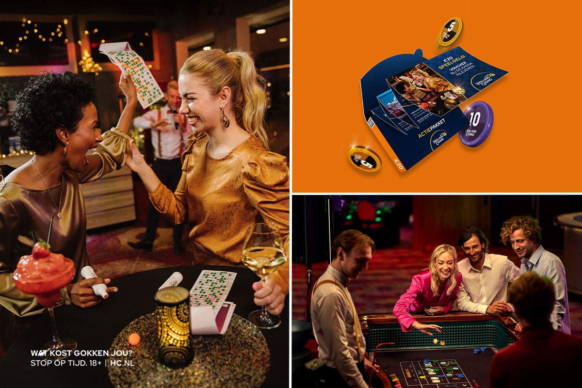 Entree + hapje + drankje + €20 speeltegoed bij Holland Casino (2 personen)