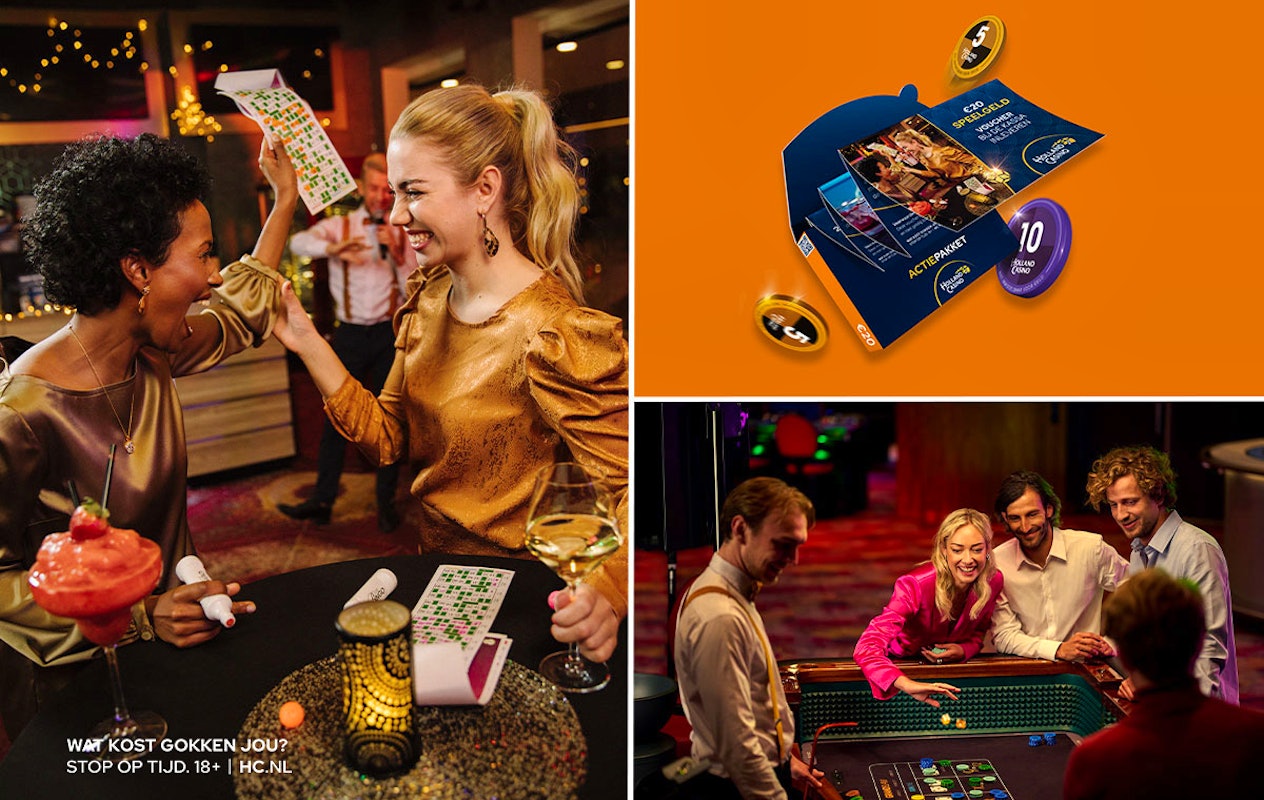 Entree + hapje + drankje + €20 speeltegoed bij Holland Casino (2 personen)