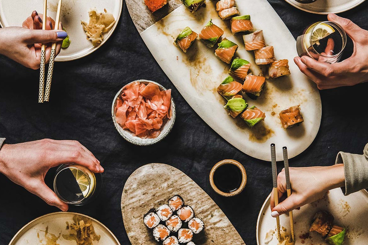 Afhaal sushibox (64 stuks) bij Yashima Papendrecht