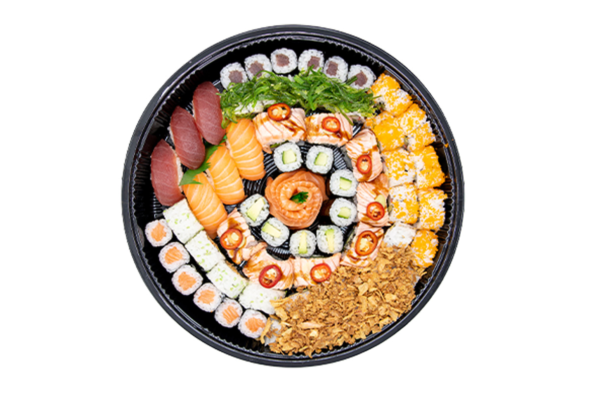 Afhaal sushibox (64 stuks) bij Yashima Papendrecht