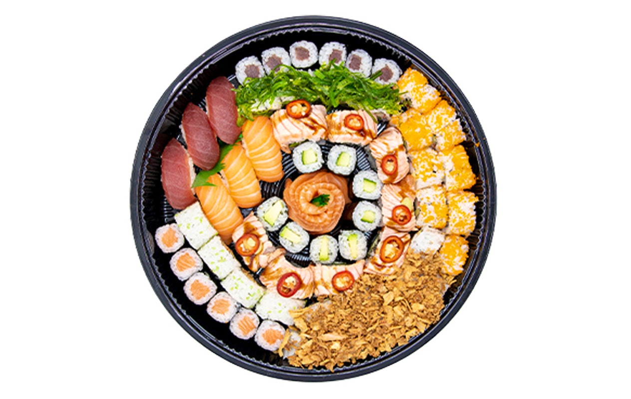 Afhaal sushibox (64 stuks) bij Yashima Papendrecht